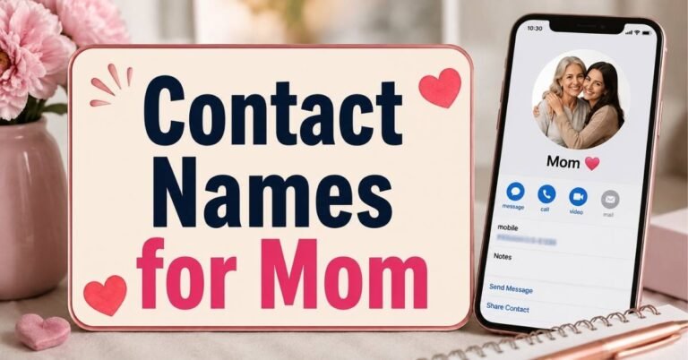 Contact Names for Mom