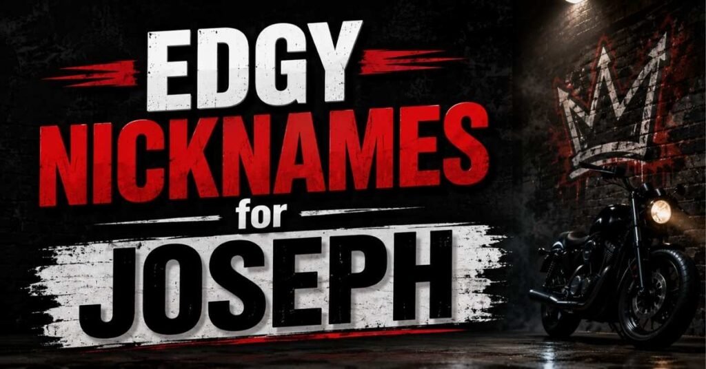 Edgy Nicknames for Joseph