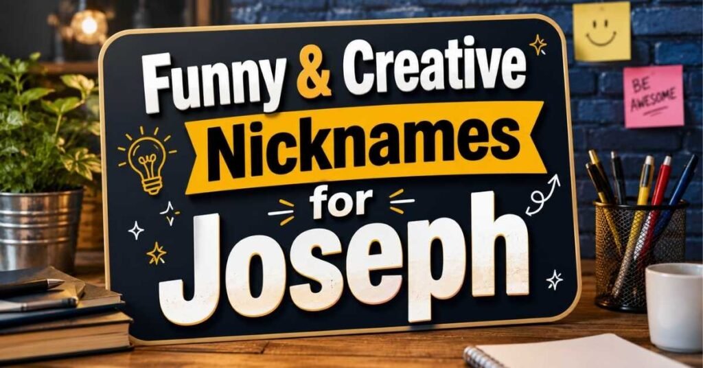 Funny & Creative Nicknames for Joseph