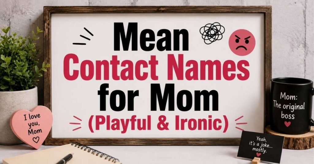 Mean Contact Names for Mom