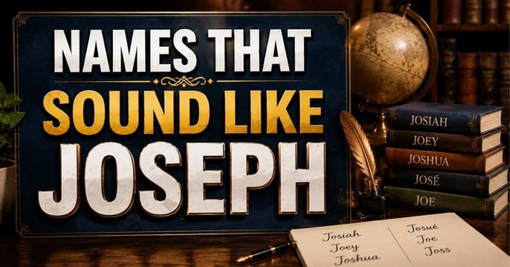 Names That Sound Like Joseph