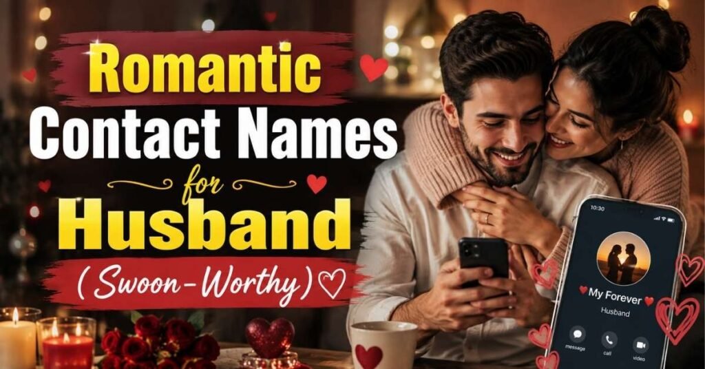 Romantic Contact Names for Husband