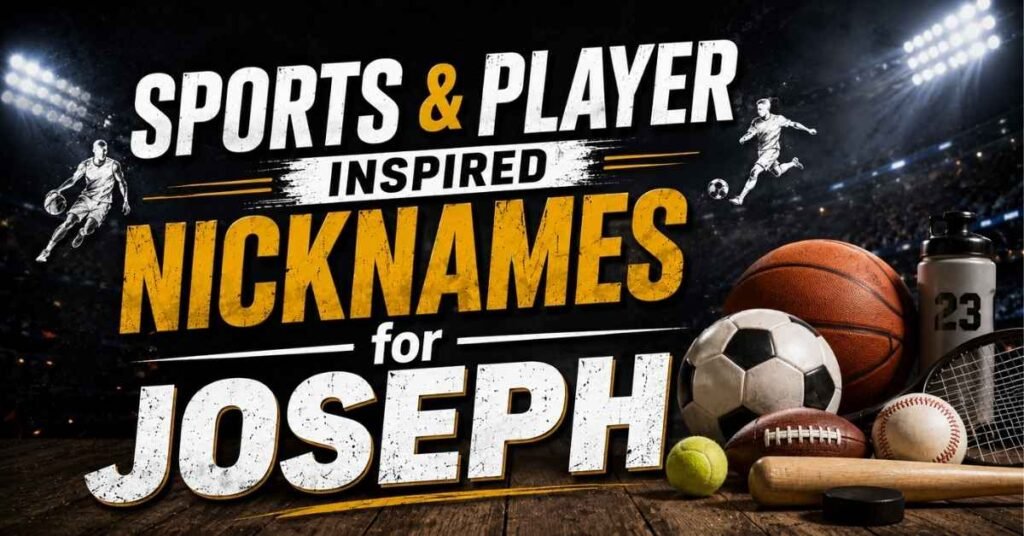 Sports & Player Inspired Nicknames for Joseph