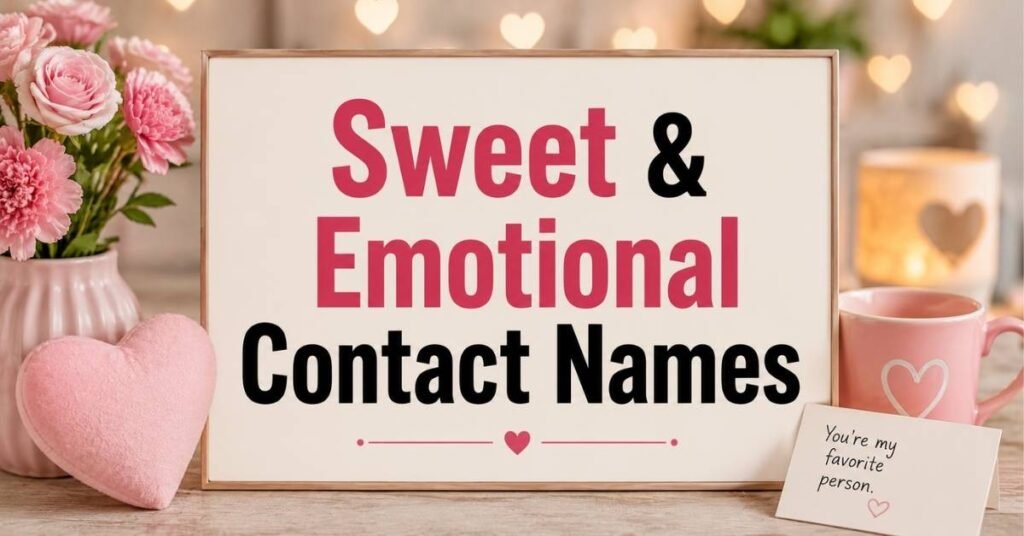Sweet & Emotional Contact Names
