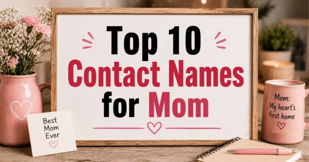 Top 10 Contact Names for Mom