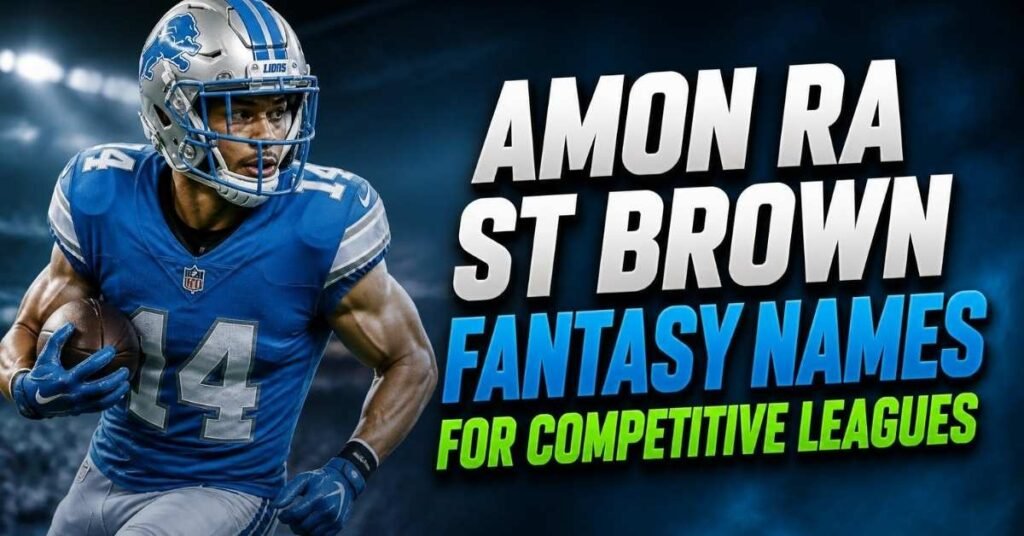Amon Ra St Brown Fantasy Names for Competitive Leagues 