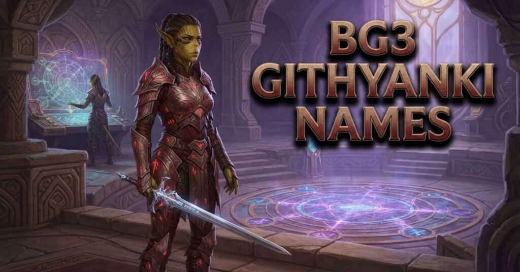 BG3 Githyanki Names