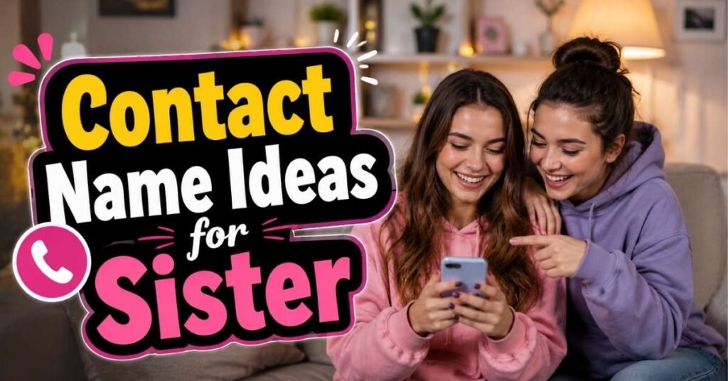 Contact Name Ideas for Sister