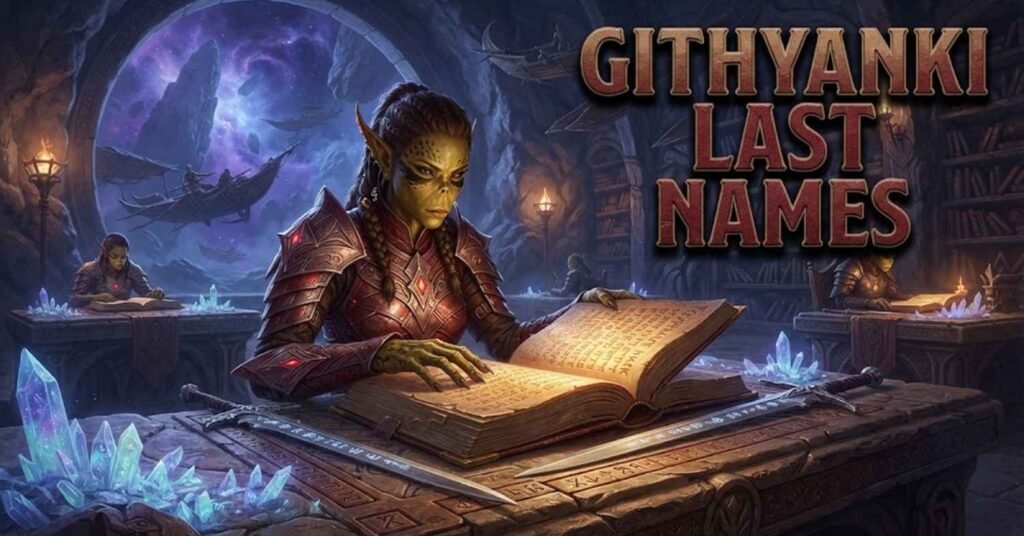 Githyanki Last Names