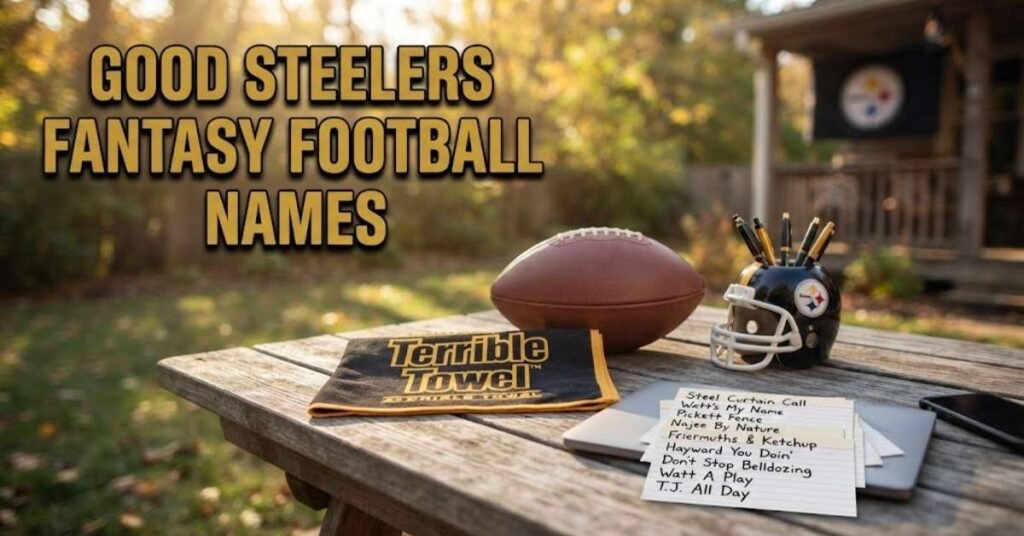 Good Steelers Fantasy Football Names