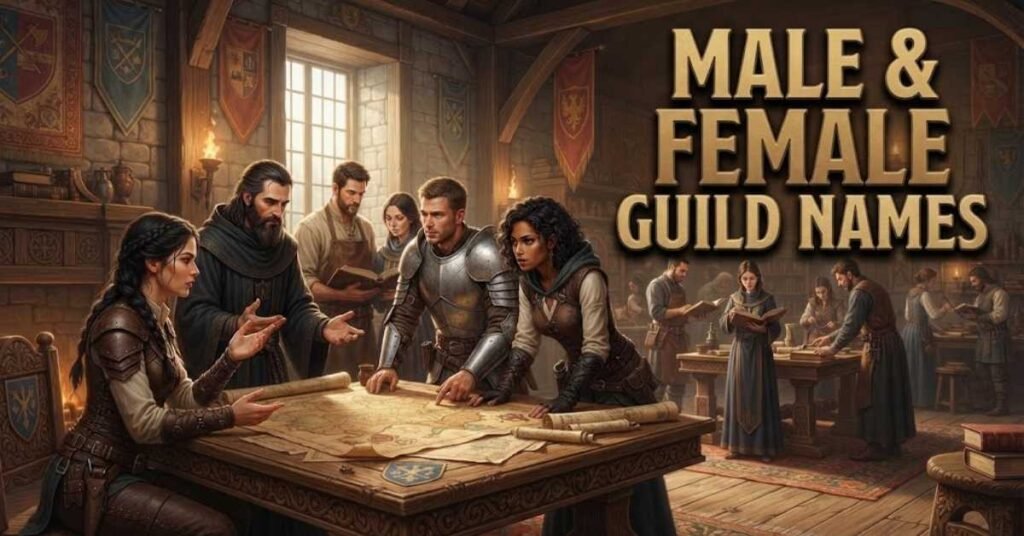 Male & Female Guild Names