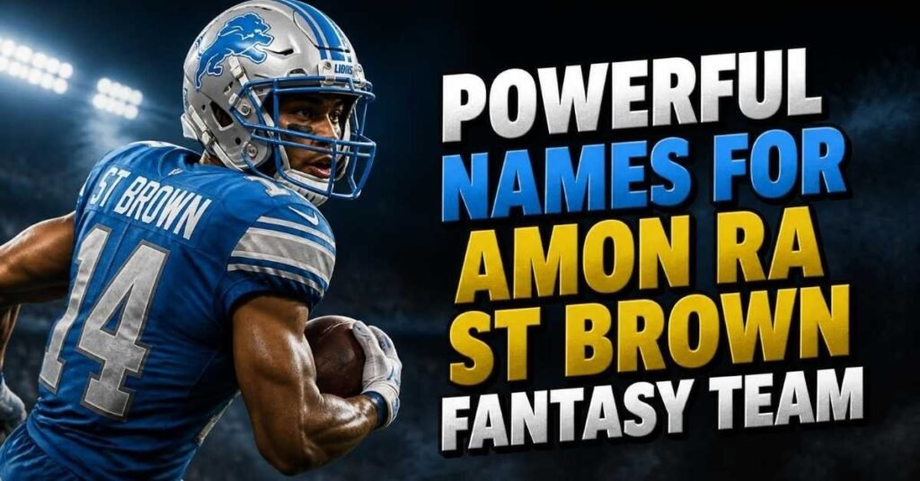 Powerful Names For Amon Ra St Brown Fantasy Team