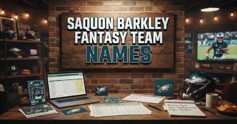 Saquon Barkley Fantasy Team Names