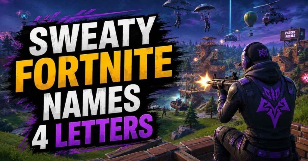 Sweaty Fortnite Names 4 Letters