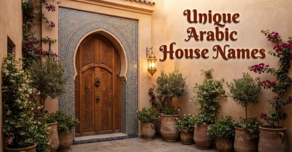 Unique Arabic House Names