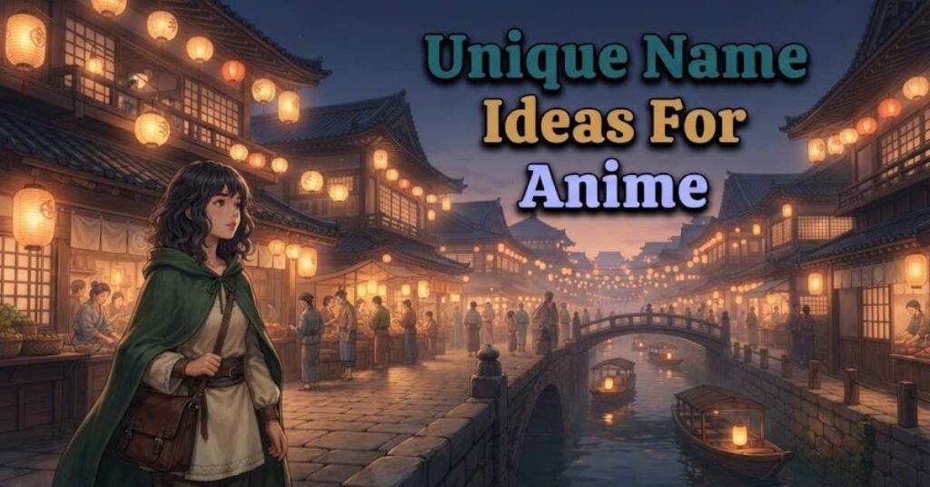 Unique Name Ideas For Anime