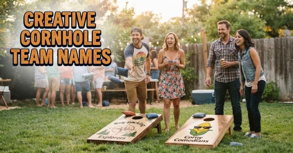 Creative cornhole team names