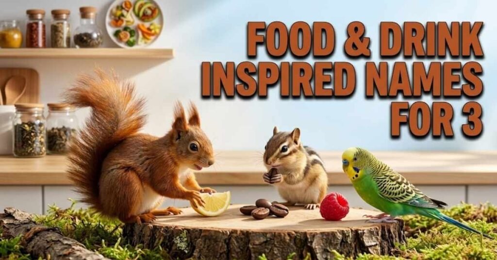 Food & Drink Inspired Names for 3