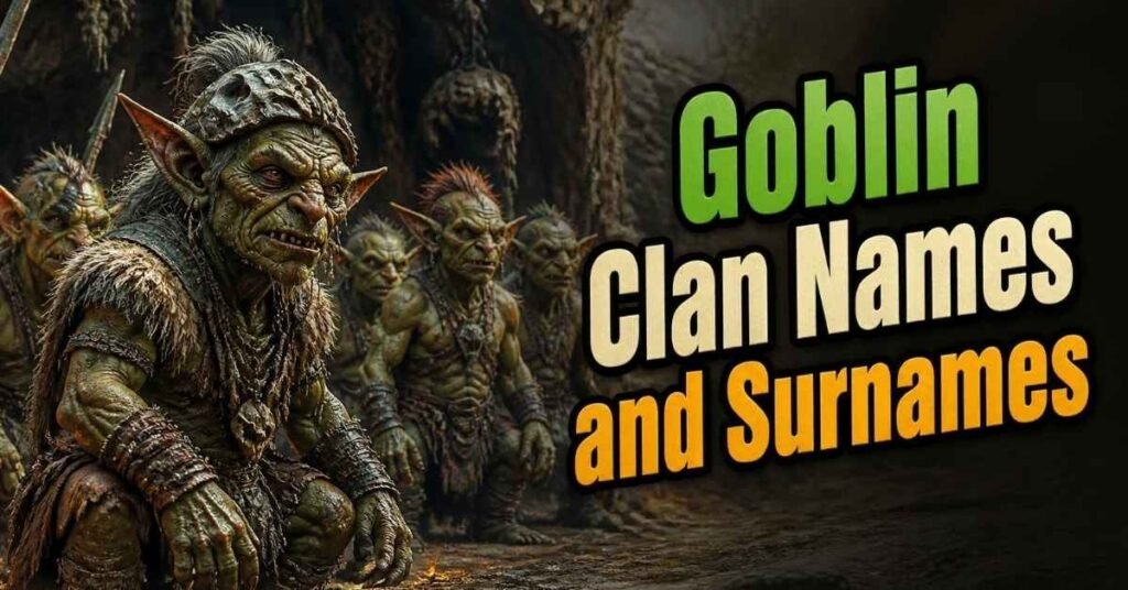 Goblin Clan Names and Surnames