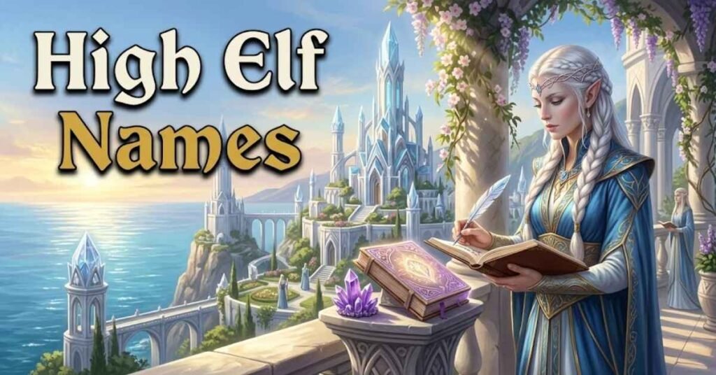 High Elf Names