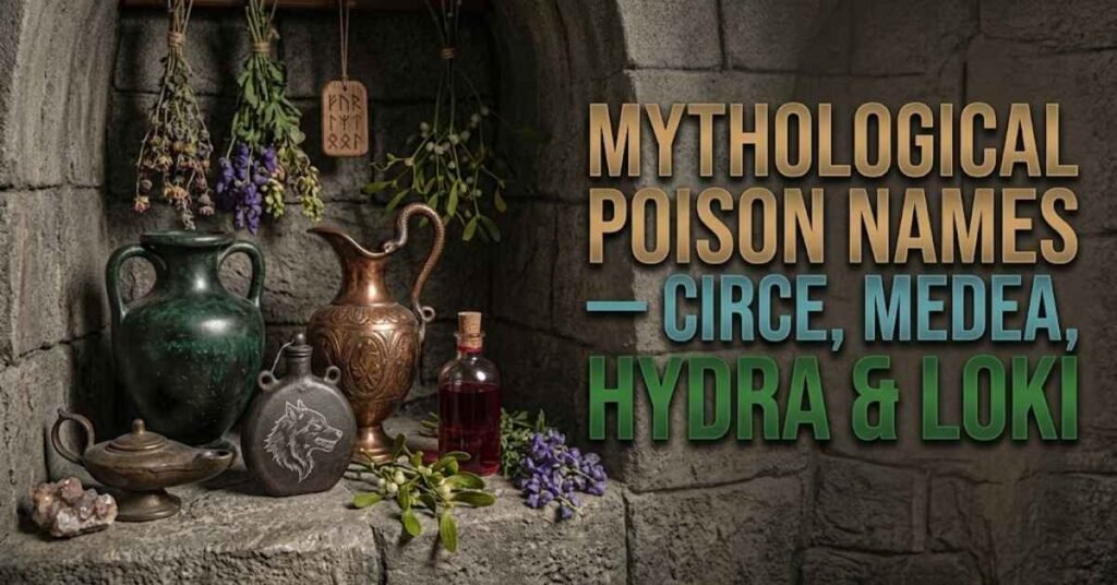 Mythological Poison Names — Circe, Medea, Hydra & Loki