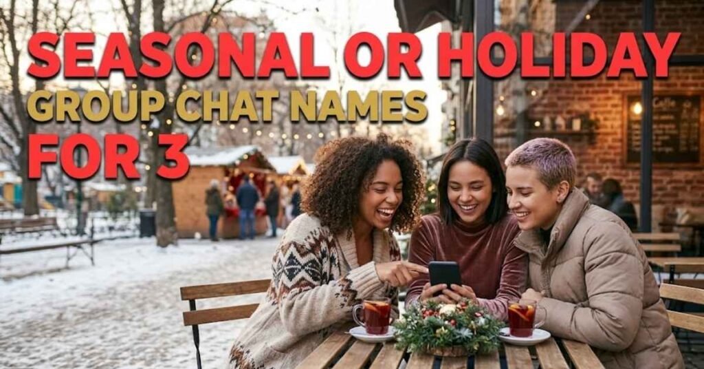 Seasonal or Holiday Group Chat Names for 3