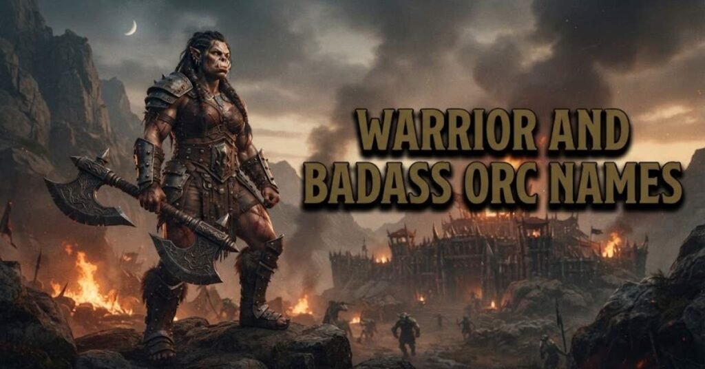 Warrior and Badass Orc Names